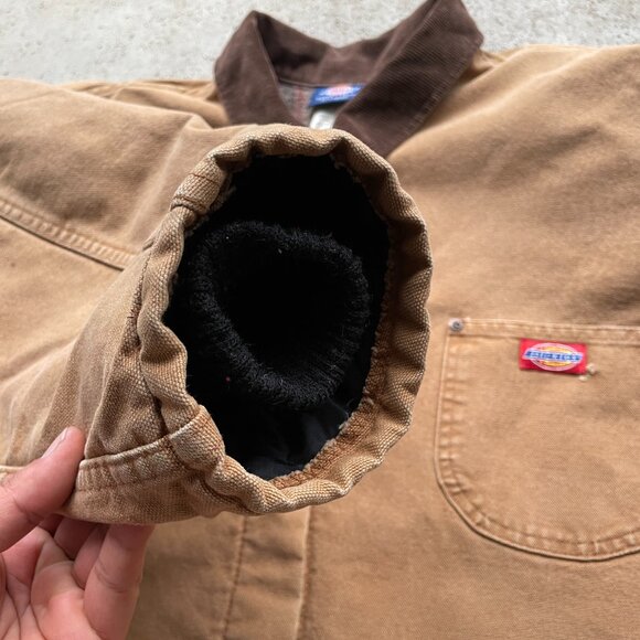 Vintage Dickies Chore Jacket Blanket Lined Tan Duck Canvas Men's XXL - Picture 9 of 13